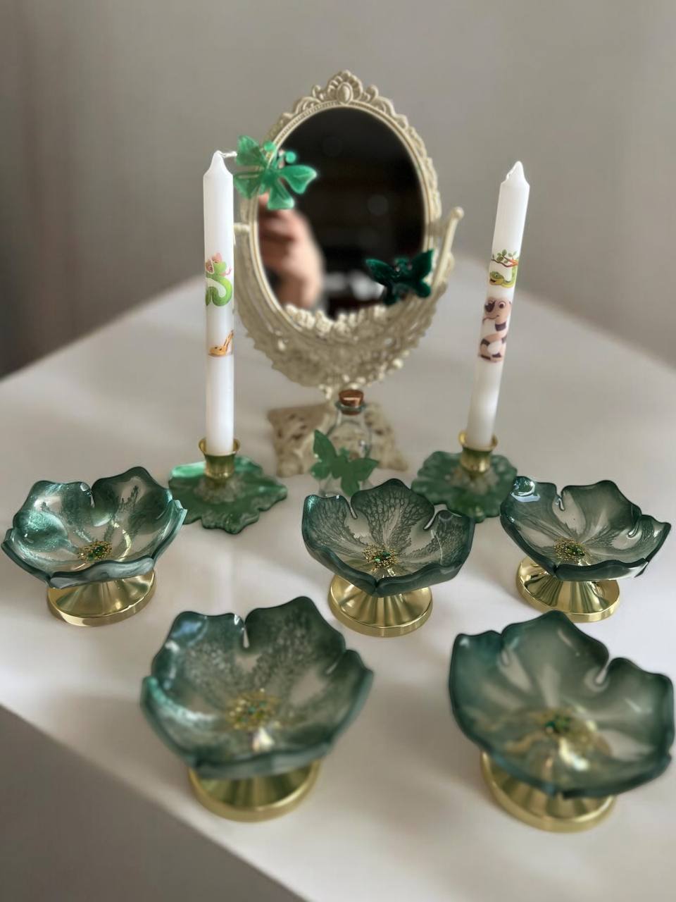 Green "Haft-Seen" Set