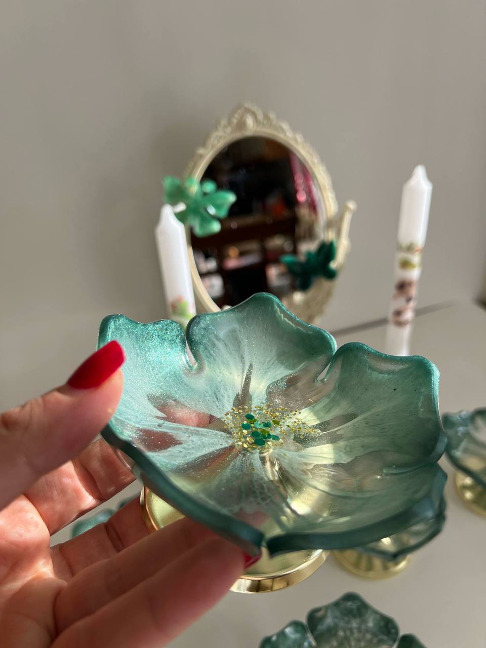 Green "Haft-Seen" Set