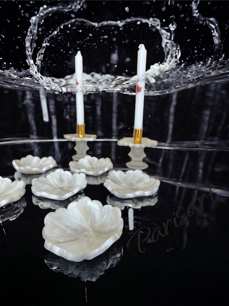 "White Mar-Mar" Haft-Seen set