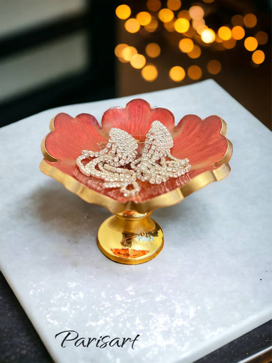 Red Flower Jewelry Holder