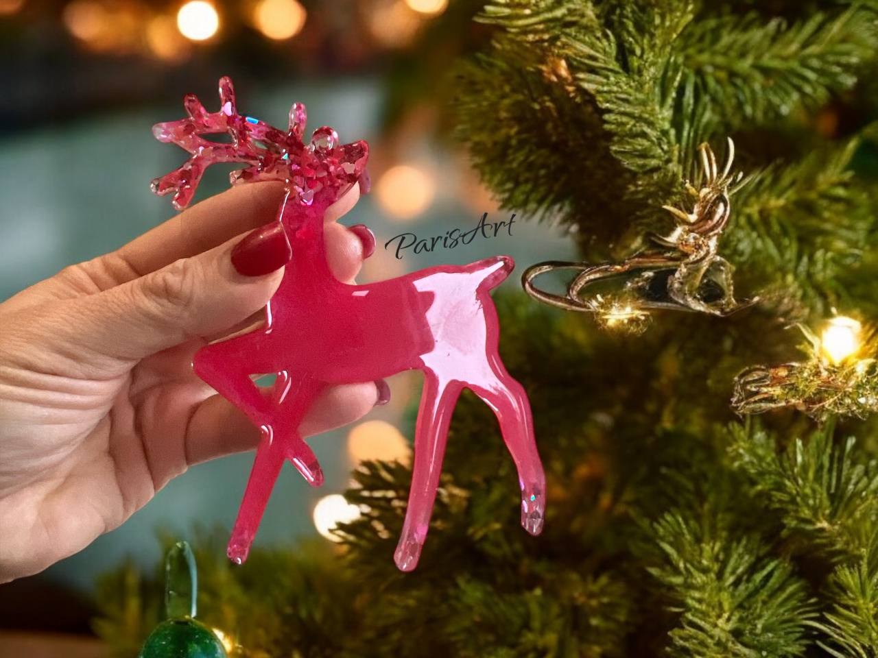 Customized Christmas Ornaments - Reindeer Set