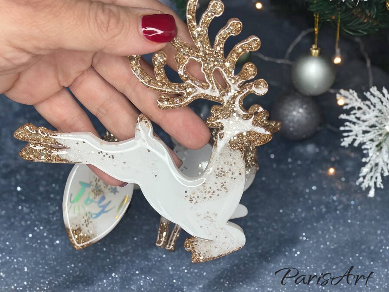 Customized Christmas Ornaments - Reindeer Set