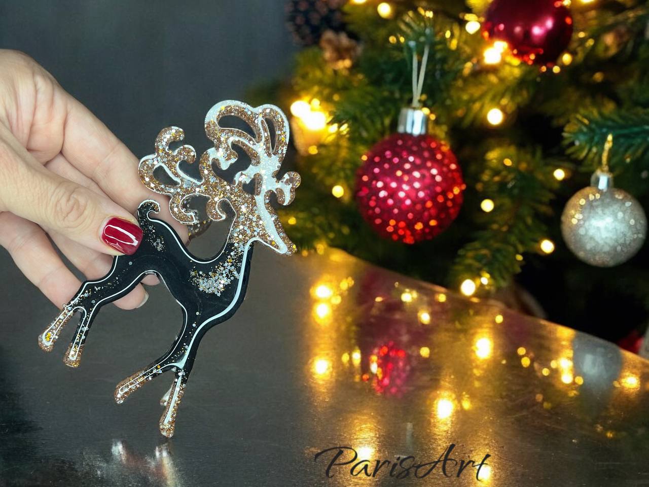 Customized Christmas Ornaments - Reindeer Set