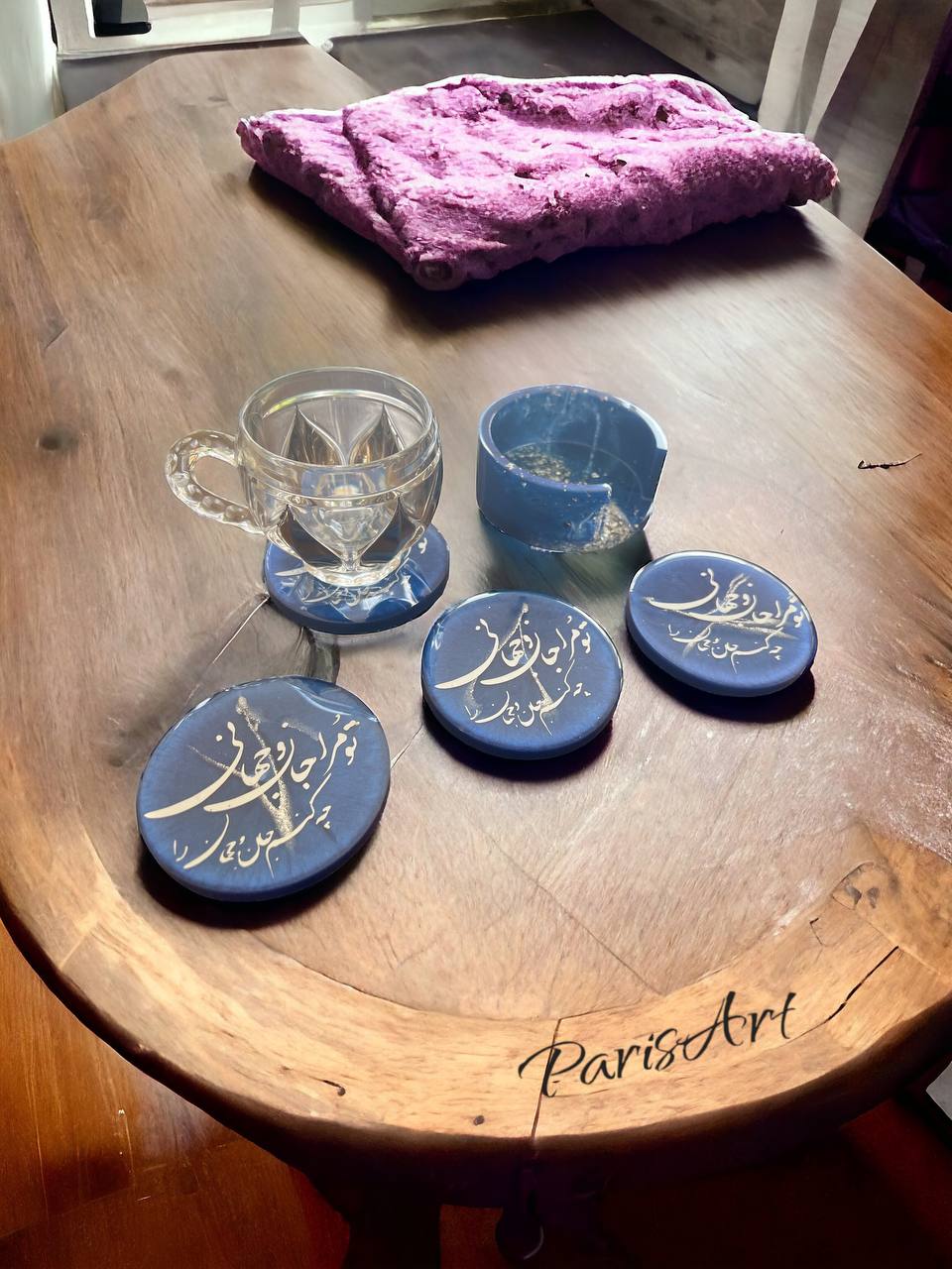 "تو مرا جان و جهانی"  Coaster set