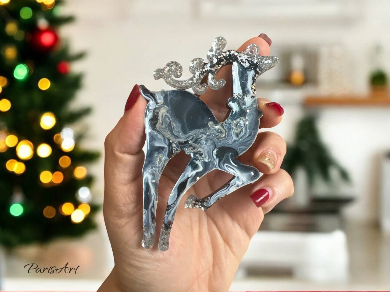 Customized Christmas Ornaments - Reindeer Set